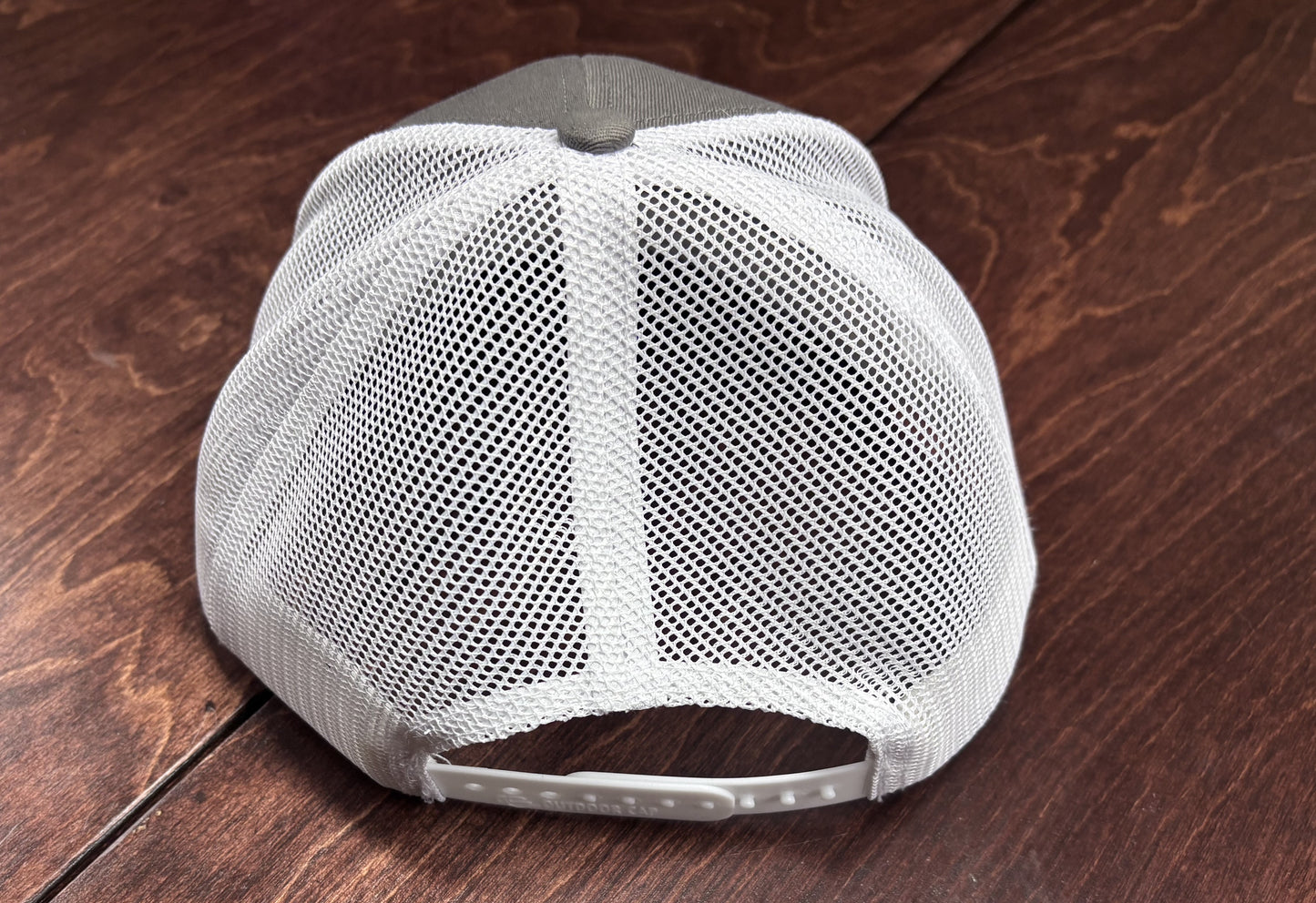 B&E's Gray/White Trucker Hat