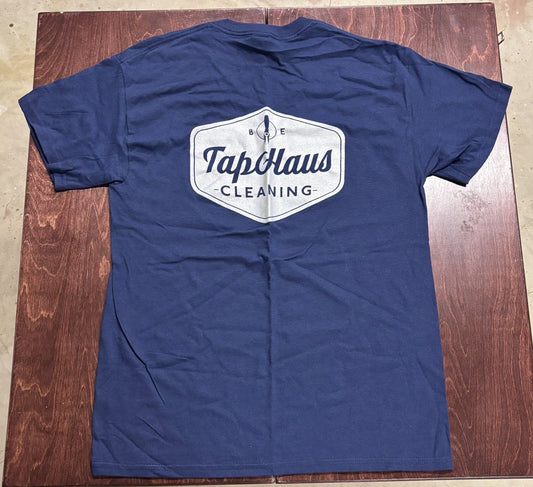 B&E's Plain Logo Blue T-Shirt